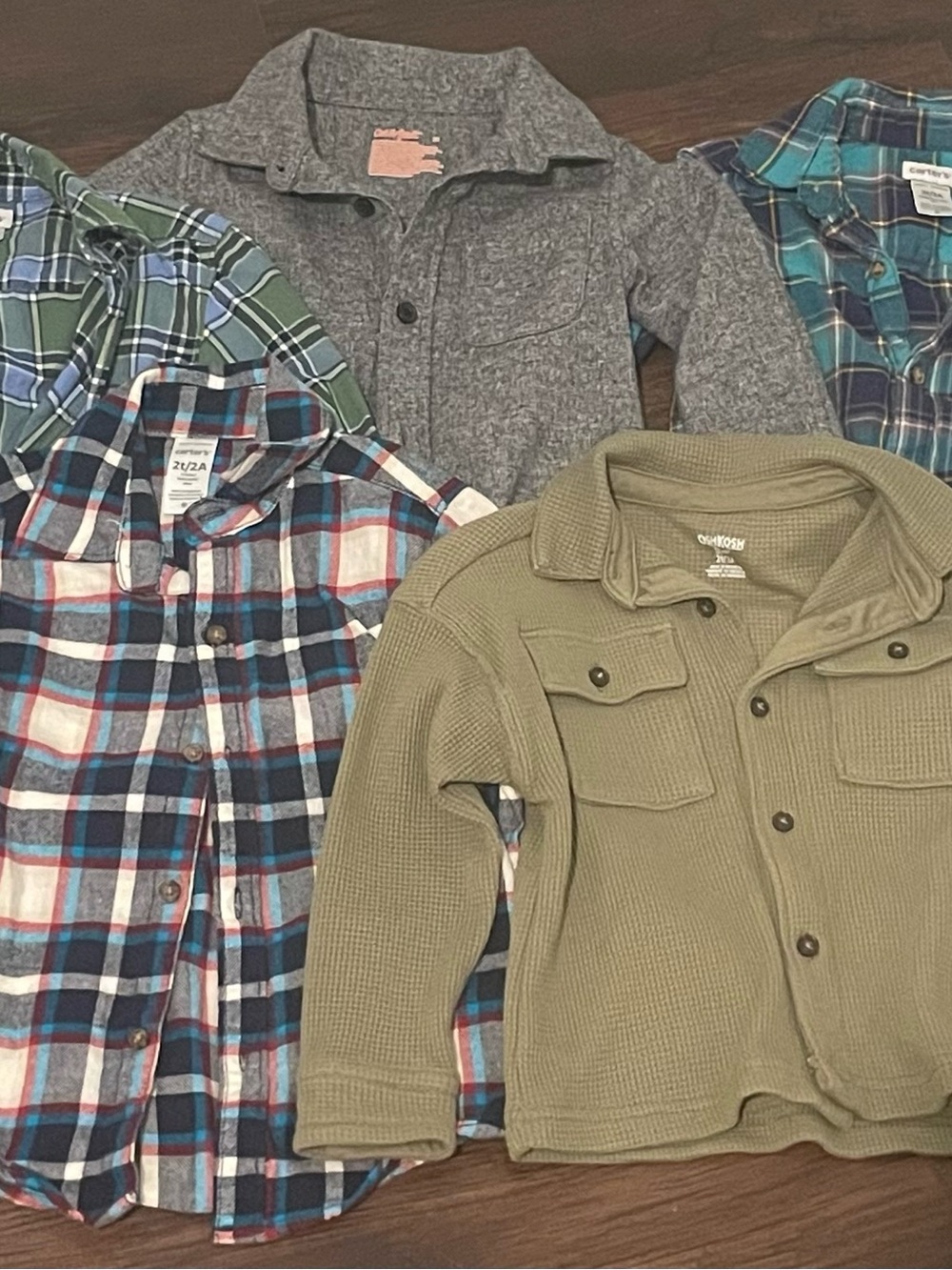 2t Button Long Sleeve Shirts (5)